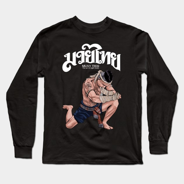 Muay Thai Chiya Long Sleeve T-Shirt by KewaleeTee